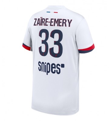Paris Saint-Germain Warren Zaire-Emery #33 Venkovní Dres 2025-26 Krátký Rukáv