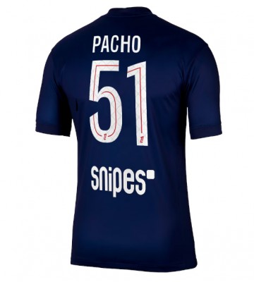 Paris Saint-Germain Willian Pacho #51 Domácí Dres 2025-26 Krátký Rukáv