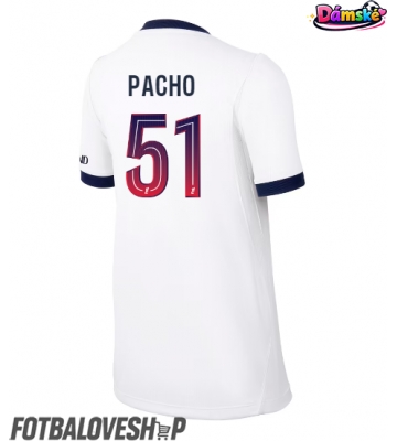Paris Saint-Germain Willian Pacho #51 Dámské Venkovní Dres 2026-27 Krátký Rukáv
