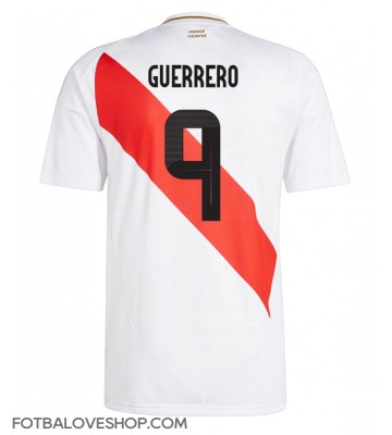 Peru Paolo Guerrero #9 Domácí Dres Copa America 2024 Krátký Rukáv