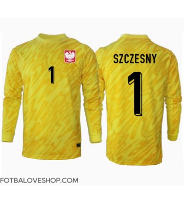 Polsko Wojciech Szczesny #1 Brankářské Domácí Dres ME 2024 Dlouhý Rukáv