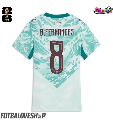 Portugalsko Bruno Fernandes #8 Dámské Venkovní Dres MS 2026 Krátký Rukáv