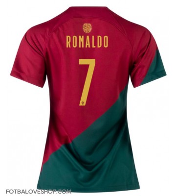 Portugalsko Cristiano Ronaldo #7 Dámské Domácí Dres MS 2022 Krátký Rukáv