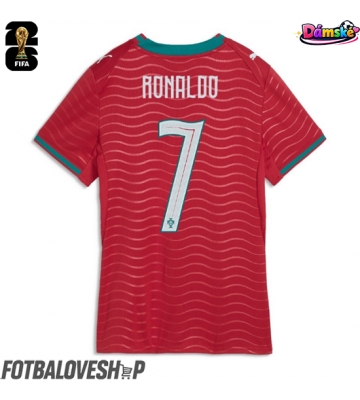 Portugalsko Cristiano Ronaldo #7 Dámské Domácí Dres MS 2026 Krátký Rukáv