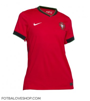 Portugalsko Dámské Domácí Dres ME 2024 Krátký Rukáv