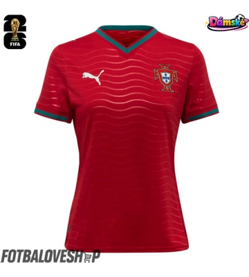 Portugalsko Dámské Domácí Dres MS 2026 Krátký Rukáv