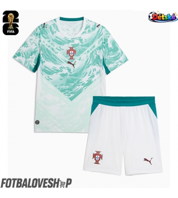 Portugalsko Dětské Venkovní Dres MS 2026 Krátký Rukáv (+ trenýrky)