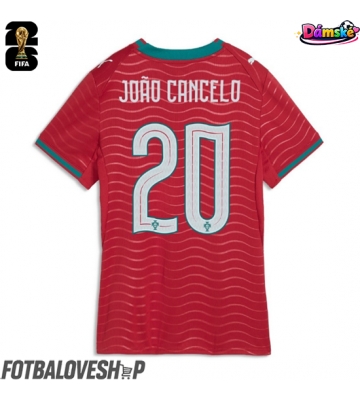 Portugalsko Joao Cancelo #20 Dámské Domácí Dres MS 2026 Krátký Rukáv