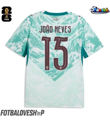 Portugalsko Joao Neves #15 Venkovní Dres MS 2026 Krátký Rukáv