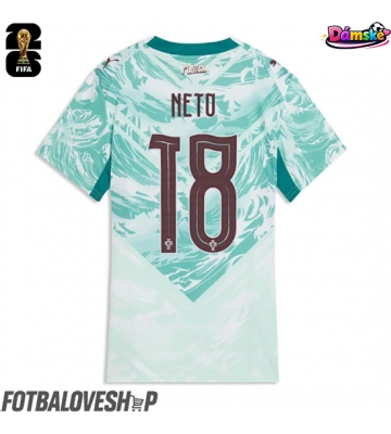 Portugalsko Pedro Neto #18 Dámské Venkovní Dres MS 2026 Krátký Rukáv