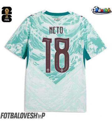 Portugalsko Pedro Neto #18 Venkovní Dres MS 2026 Krátký Rukáv