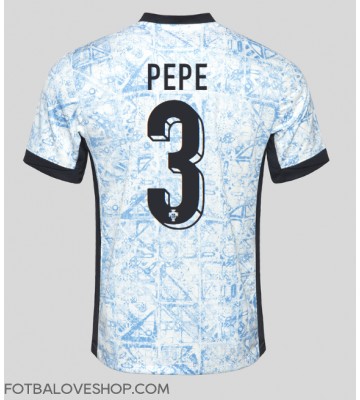 Portugalsko Pepe #3 Venkovní Dres ME 2024 Krátký Rukáv