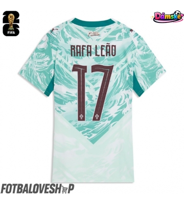 Portugalsko Rafael Leao #17 Dámské Venkovní Dres MS 2026 Krátký Rukáv