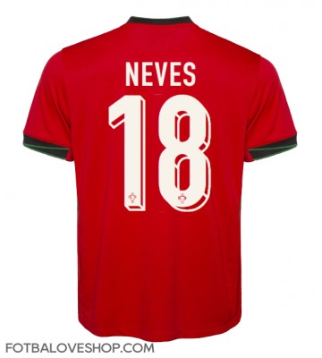 Portugalsko Ruben Neves #18 Domácí Dres ME 2024 Krátký Rukáv