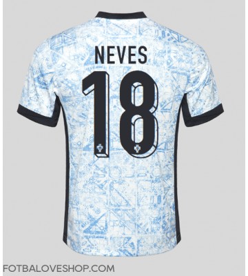 Portugalsko Ruben Neves #18 Venkovní Dres ME 2024 Krátký Rukáv