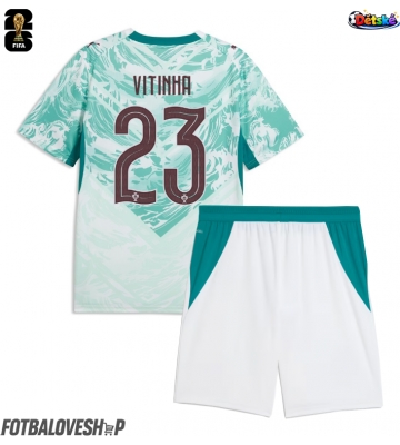 Portugalsko Vitinha #23 Dětské Venkovní Dres MS 2026 Krátký Rukáv (+ trenýrky)