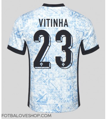 Portugalsko Vitinha #23 Venkovní Dres ME 2024 Krátký Rukáv