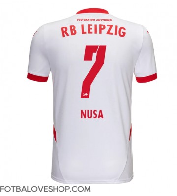 RB Leipzig Antonio Nusa #7 Domácí Dres 2024-25 Krátký Rukáv