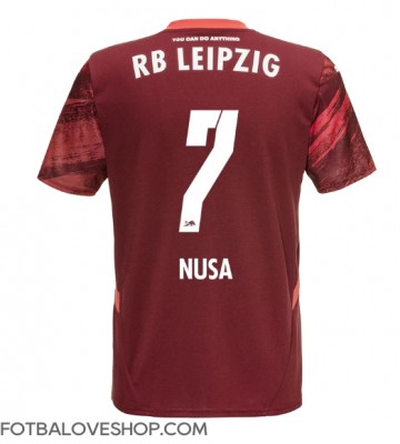 RB Leipzig Antonio Nusa #7 Venkovní Dres 2024-25 Krátký Rukáv