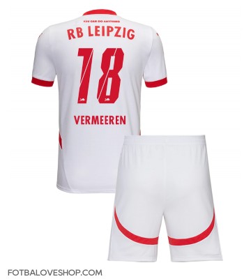 RB Leipzig Arthur Vermeeren #18 Dětské Domácí Dres 2024-25 Krátký Rukáv (+ trenýrky)