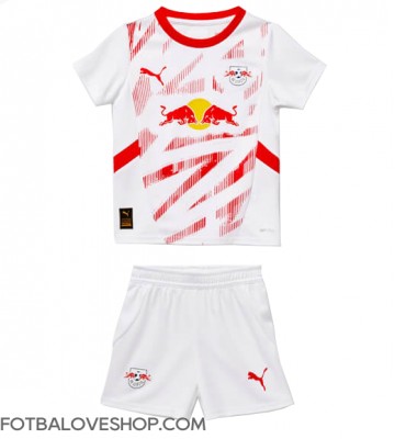 RB Leipzig Dětské Domácí Dres 2024-25 Krátký Rukáv (+ trenýrky)