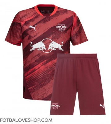 RB Leipzig Dětské Venkovní Dres 2024-25 Krátký Rukáv (+ trenýrky)