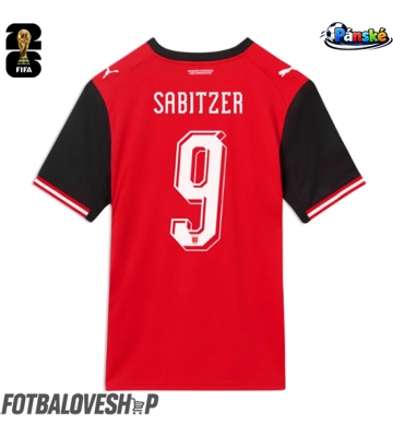 Rakousko Marcel Sabitzer #9 Domácí Dres MS 2026 Krátký Rukáv