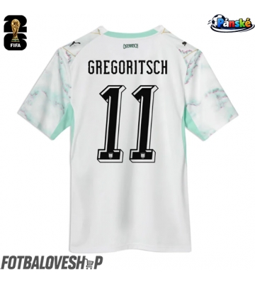 Rakousko Michael Gregoritsch #11 Venkovní Dres MS 2026 Krátký Rukáv