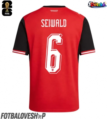 Rakousko Nicolas Seiwald #6 Dětské Domácí Dres MS 2026 Krátký Rukáv (+ trenýrky)