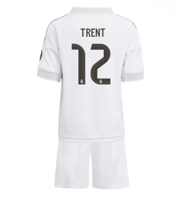 Real Madrid Alexander-Arnold #12 Dětské Domácí Dres 2025-26 Krátký Rukáv (+ trenýrky)