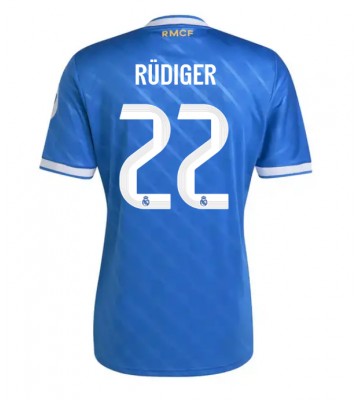 Real Madrid Antonio Rudiger #22 Alternativní Dres 2025-26 Krátký Rukáv