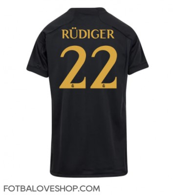 Real Madrid Antonio Rudiger #22 Dámské Alternativní Dres 2023-24 Krátký Rukáv
