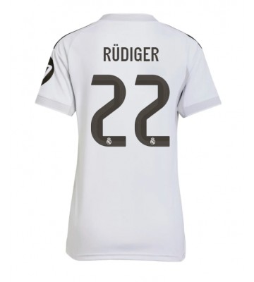 Real Madrid Antonio Rudiger #22 Dámské Domácí Dres 2025-26 Krátký Rukáv