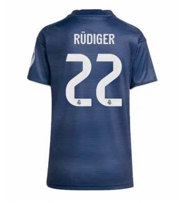 Real Madrid Antonio Rudiger #22 Dámské Venkovní Dres 2025-26 Krátký Rukáv