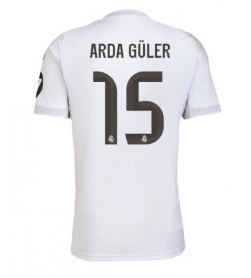 Real Madrid Arda Guler #15 Domácí Dres 2025-26 Krátký Rukáv