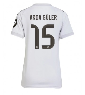 Real Madrid Arda Guler #15 Dámské Domácí Dres 2025-26 Krátký Rukáv Real Madrid Arda Guler #15 Dámské Domácí Dres 2025-26 Krátký Rukáv