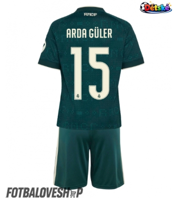 Real Madrid Arda Guler #15 Dětské Venkovní Dres 2026-27 Krátký Rukáv (+ trenýrky)