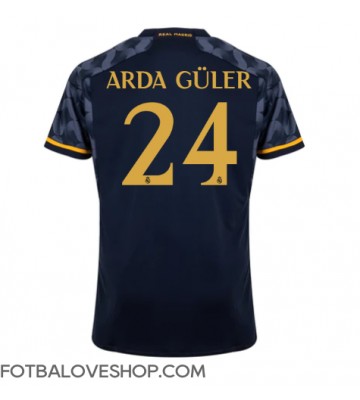 Real Madrid Arda Guler #24 Venkovní Dres 2023-24 Krátký Rukáv