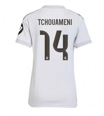 Real Madrid Aurelien Tchouameni #14 Dámské Domácí Dres 2025-26 Krátký Rukáv