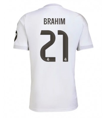 Real Madrid Brahim Diaz #21 Domácí Dres 2025-26 Krátký Rukáv Real Madrid Brahim Diaz #21 Domácí Dres 2025-26 Krátký Rukáv