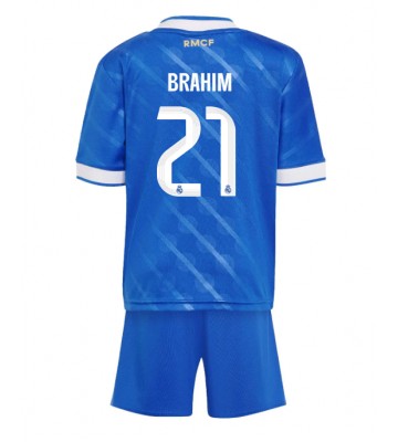Real Madrid Brahim Diaz #21 Dětské Alternativní Dres 2025-26 Krátký Rukáv (+ trenýrky)