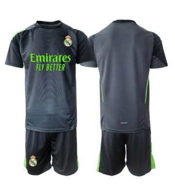 Real Madrid Brankářské Dětské Alternativní Dres 2025-26 Krátký Rukáv (+ trenýrky)