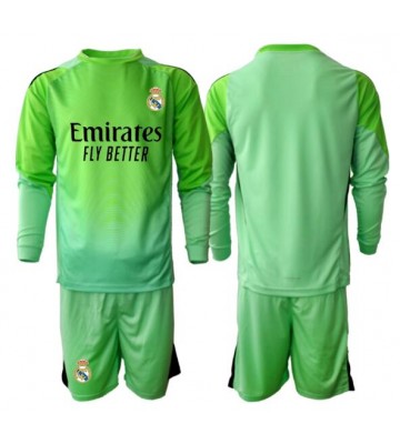 Real Madrid Brankářské Dětské Venkovní Dres 2025-26 Dlouhý Rukáv (+ trenýrky)