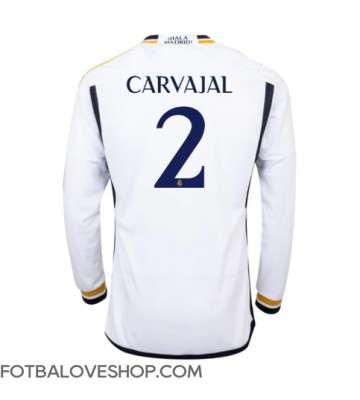 Real Madrid Daniel Carvajal #2 Domácí Dres 2023-24 Dlouhý Rukáv
