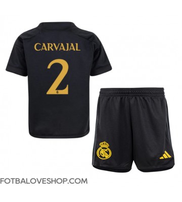Real Madrid Daniel Carvajal #2 Dětské Alternativní Dres 2023-24 Krátký Rukáv (+ trenýrky)