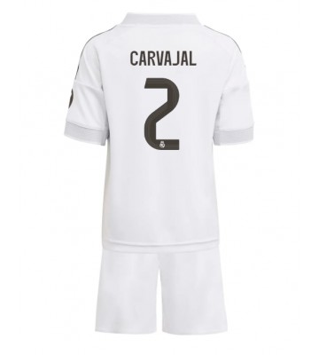 Real Madrid Daniel Carvajal #2 Dětské Domácí Dres 2025-26 Krátký Rukáv (+ trenýrky)