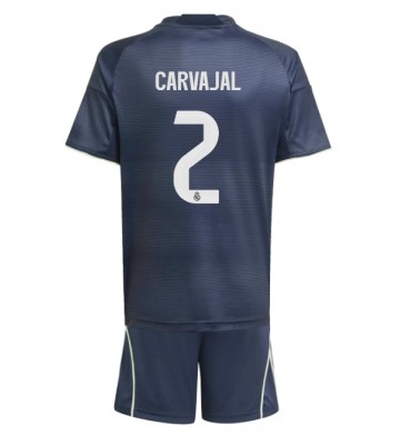Real Madrid Daniel Carvajal #2 Dětské Venkovní Dres 2025-26 Krátký Rukáv (+ trenýrky)