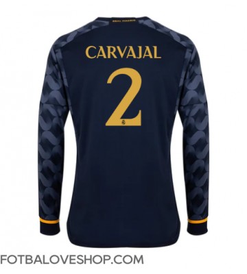 Real Madrid Daniel Carvajal #2 Venkovní Dres 2023-24 Dlouhý Rukáv