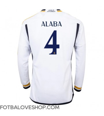 Real Madrid David Alaba #4 Domácí Dres 2023-24 Dlouhý Rukáv