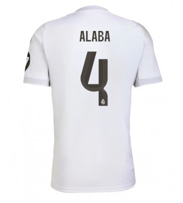 Real Madrid David Alaba #4 Domácí Dres 2025-26 Krátký Rukáv